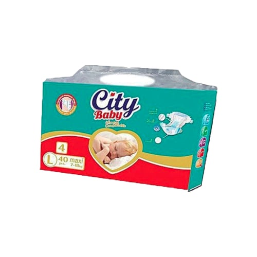 CITY BABY DIAPER SIZE 4WT 7-18KG 40PCS