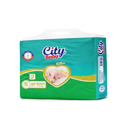 CITY BABY DIAPER SIZE 2 WT 3-6 KG 40PCS