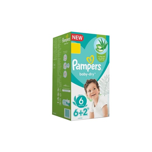 حفاضات بامبرز بيبي دراي 6+2