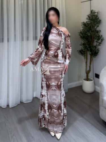 فستان سهره لون موكا