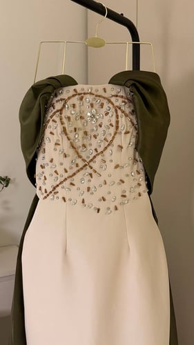 فستان سهرة بخرز