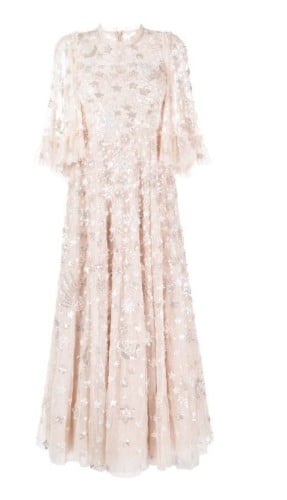 فستان بنقشة الورد