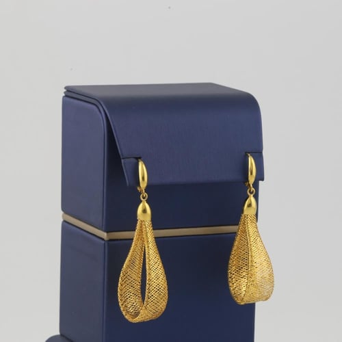 طقم ذهب واقف ملفت - عيار 21