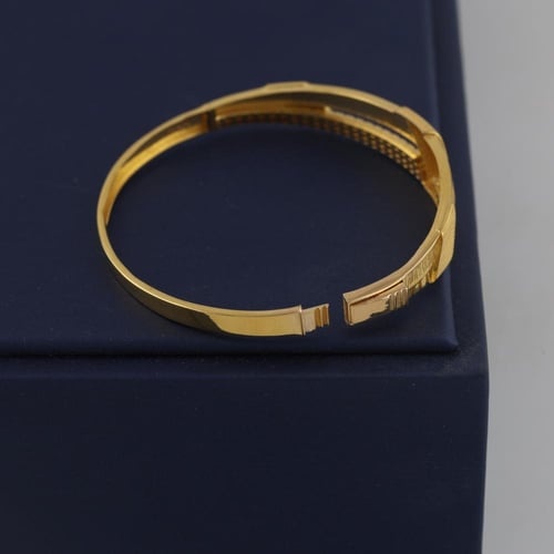 اسوارة و خاتم ذهب جميل مميز بنقشين - عيار 21