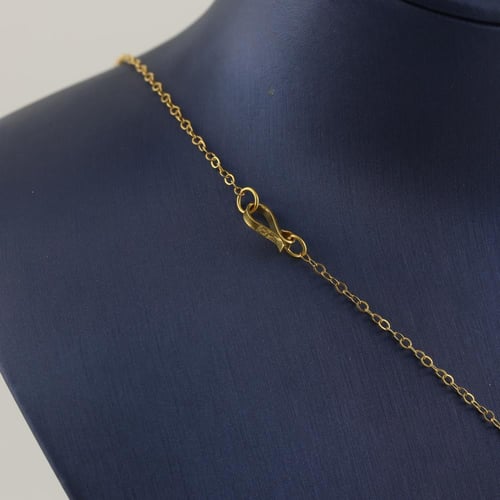 سبحة ذهب معين مع ورود مزخرفة - عيار 21