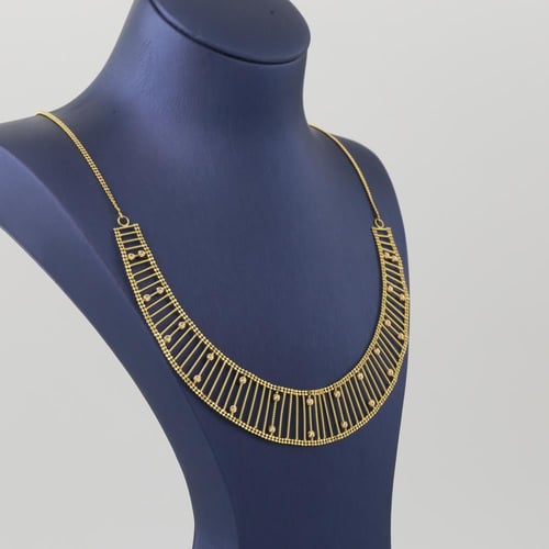 طقم ذهب سلم الذهب مع كرات الليزر - عيار 21