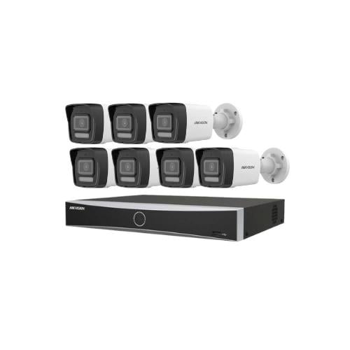 7 كاميرات مراقبة -IP بدقة 8 ميجابكسل+ جهاز تسجيل +...