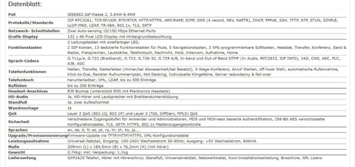 هاتف جراند ستريم Grandstream GXP1625