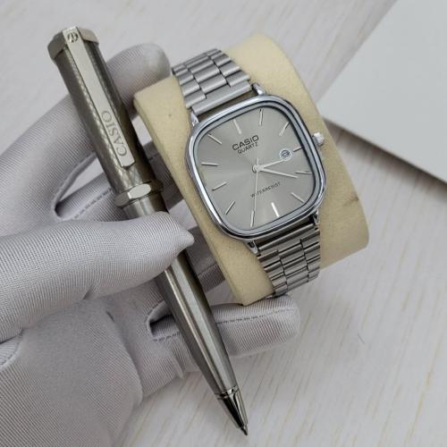 طقم كاسيو ساعة مع قلم