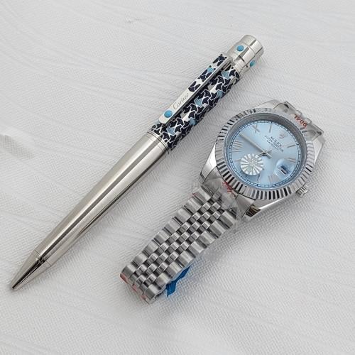 طقم ساعة رولكس مع قلم كارتير سانتوس