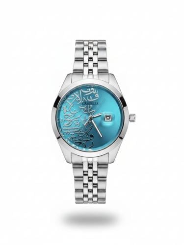 ساعة رجالية إستيل باللون الفضي