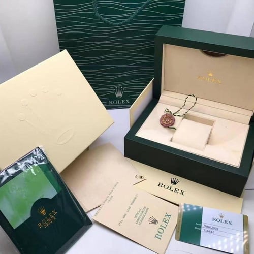 طقم ساعة رولكس سكاي مع قلم كارتير سانتوس