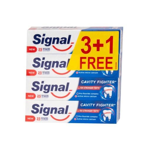 سيجنال معجون اسنان 75مل عرض خاص 3 + 1 مجانا