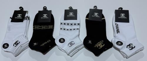 شرابات قطن بشعار CHANEL -مقاس ربع
