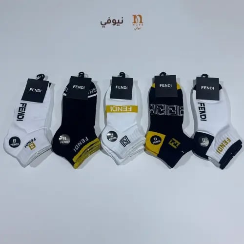 شرابات فندي قطن ربع | جوارب رياضية قصيرة 5 ألوان