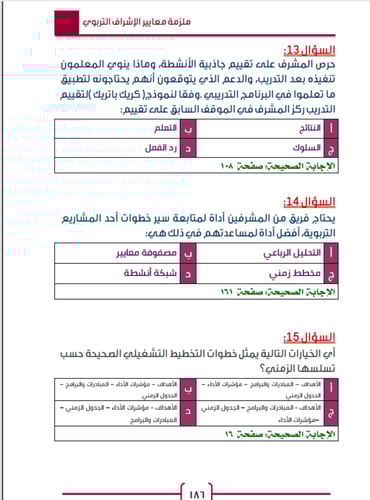ملزمة الإشراف التربوي لاختبار الرخصة المهنية