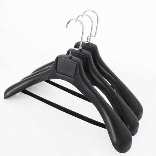 علاقة بدلة بلاستيك فاخرة اسود 6 حبة