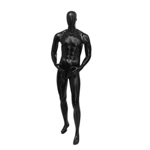 مانيكان عرض رجالي أسود – دمية عرض أزياء للمحلات وا...