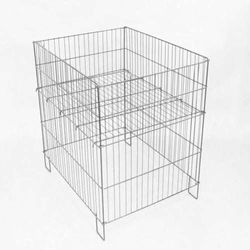 سلة تخزين وعرض شبك كروم