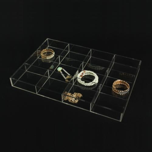 علبه مفتوح مربعات اكريليك شفاف30*20