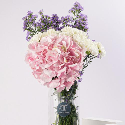 فازة "هيدرنجيا برينسيس" - تنسيق ورد الهيدرنجيا وال...