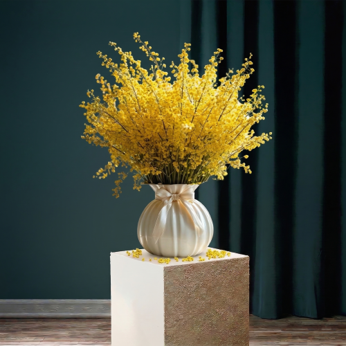 فازة "سديم" - وهج الأصفر في لمسة الساتان