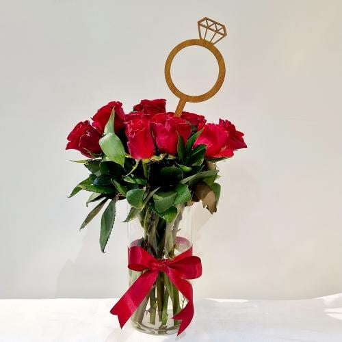 فازة "وعد العمر" - تنسيق الروز الأحمر للخطوبة والا...