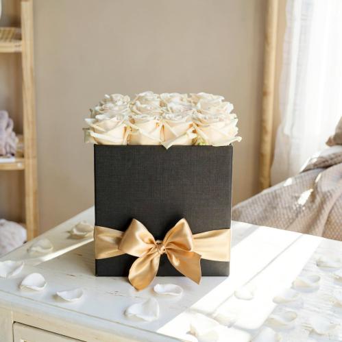 بوكس "سمو الكريم" - روز كريمي فاخر بتنسيق الأسود و...