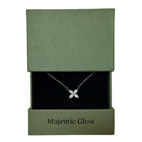 سلسال فلورا مطلي فضة