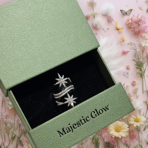 خاتم ستارز - فري سايز مطلي