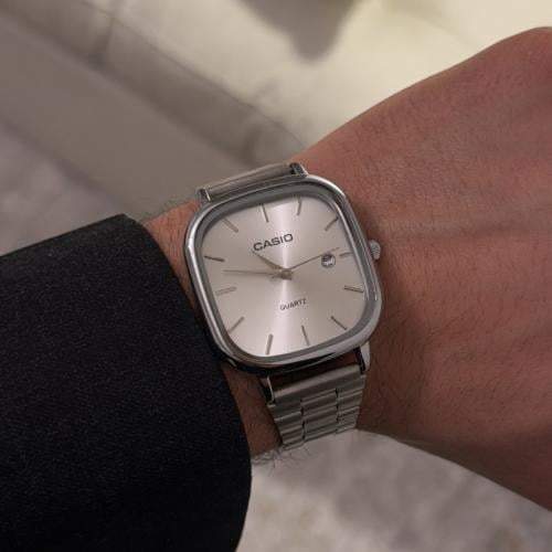 كاسيو رجالية LTP فضي