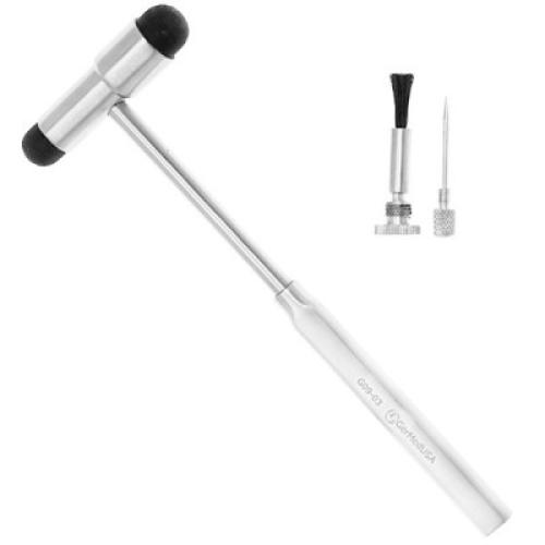 Buck Neuro Hammer for nerve reflex testing with pin and brush