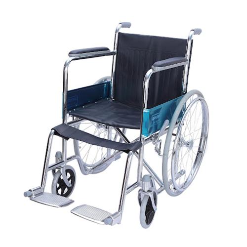 Wheelchair 809 size 46 cm with foldable steel fram...