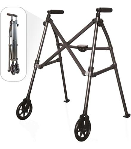 Folding stroller with wheels, lightweight rotating...