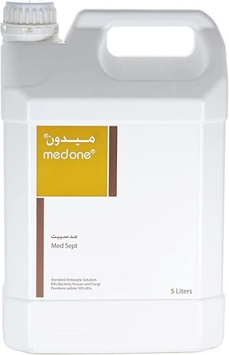 Povidone-iodine solution 10% for medical sterilization Medone Medsept – size 5 liters