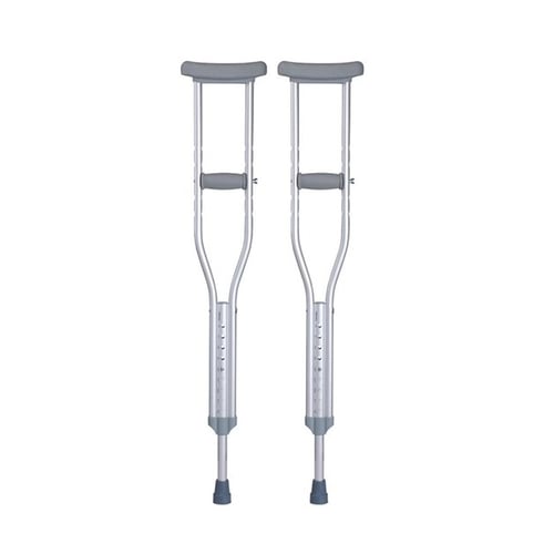 Aluminum crutch under the armpit adjustable sizes S M L set of two