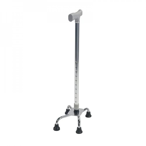 Medical cane with a four-legged adjustable base ma...
