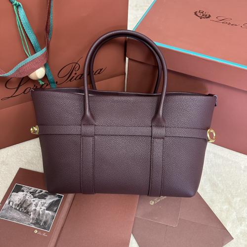 Loro Piana – Ghiera Shopper Small Red Bean
