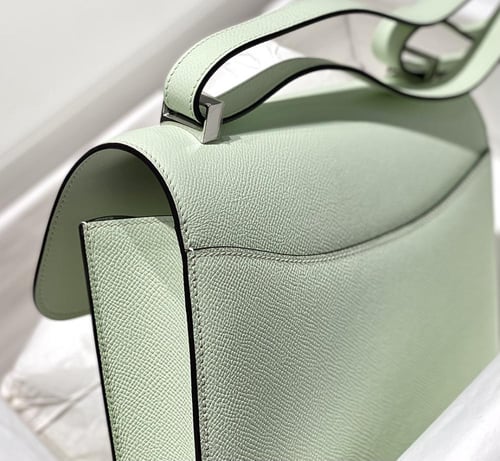 Hermès Constance 23cm – Bubble Green Epsom with Si...