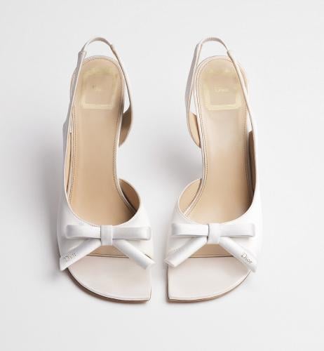 Dior Bow Heeled Slingback Sandal