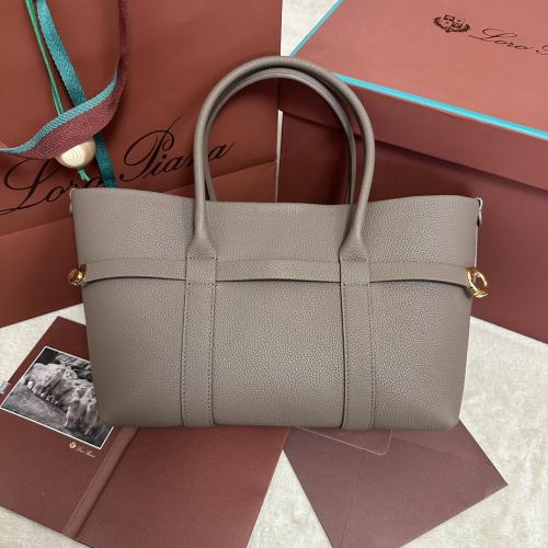 Loro Piana – Ghiera Shopper Small Stone Grey