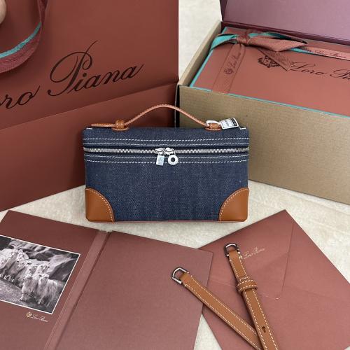 Extra Pocket L19 Clutch – Blue Denim