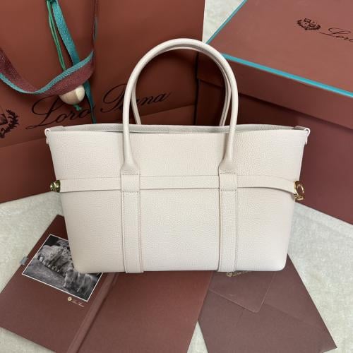 Loro Piana – Ghiera Shopper Small Cream Honey
