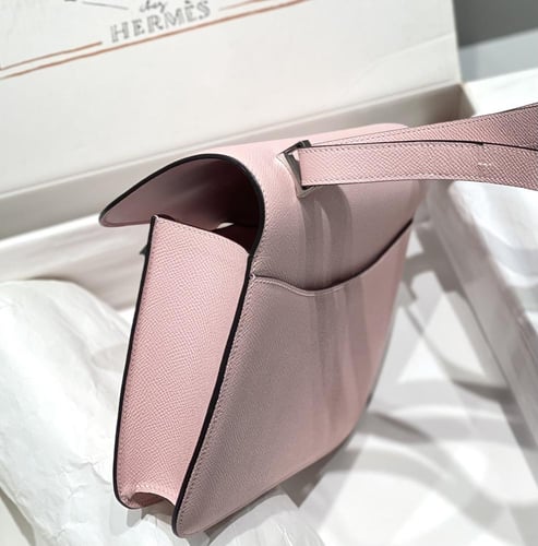 Hermès Constance 23cm – 3Q Pink Epsom with Silver...