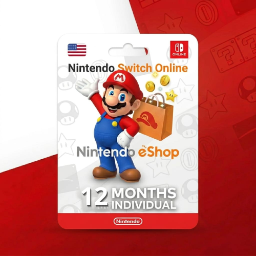 اشتراك نينتندو امريكي 12 شهر Nintendo