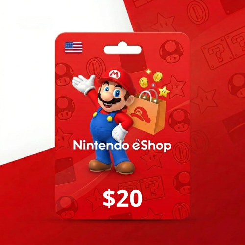 بطاقة نينتندو شوب امريكي 20$ Nintendo