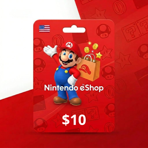 بطاقة نينتندو شوب امريكي 10$ Nintendo