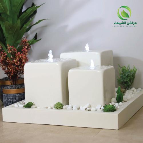 نافورة فايبر متدرجة مضيئة 1.2م