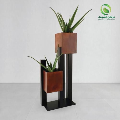 عدد 2 مركن زرع بقاعدة مودرن