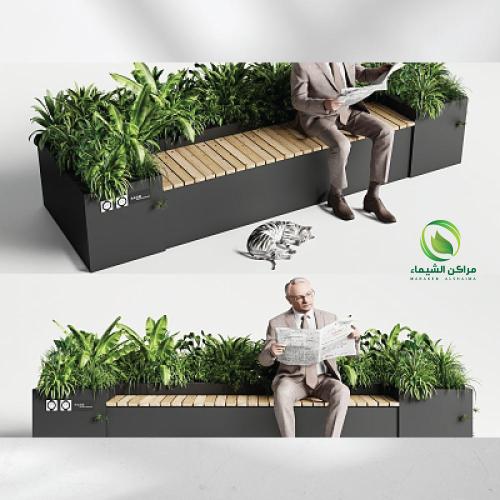 جلسة خارجية كبيرة جاهزة لحدائق الفلل والقصور